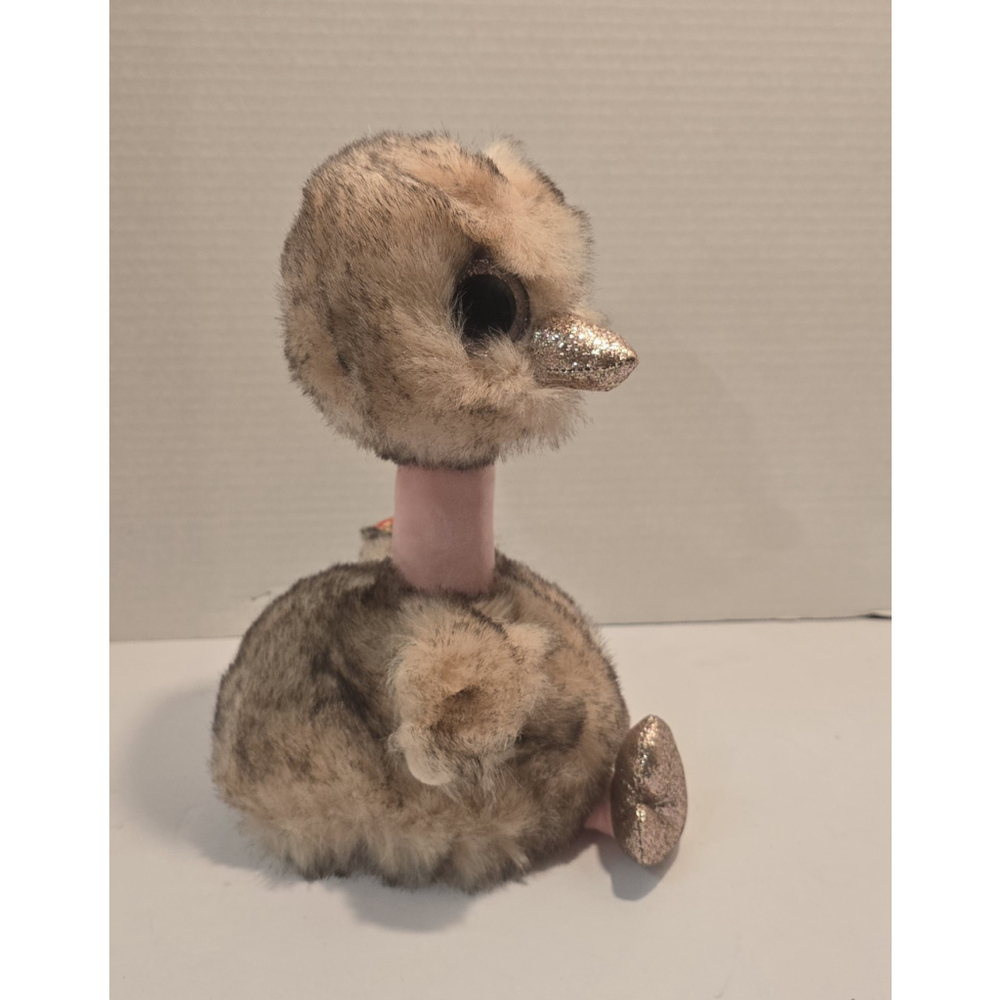 NWT 2019 TY Beanie Boos - Plush HENNA the OSTRICH - sitting - Medium Sized - Picture 6 of 9